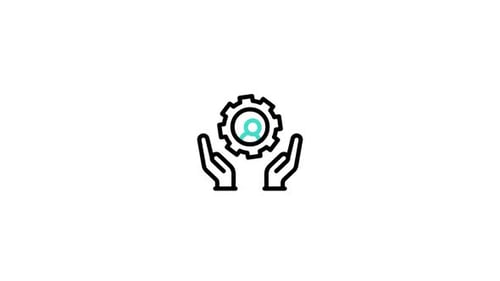 Animated Line Icon for Technical Support and Service