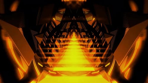 Animated Futuristic Tunnel Motion Loop