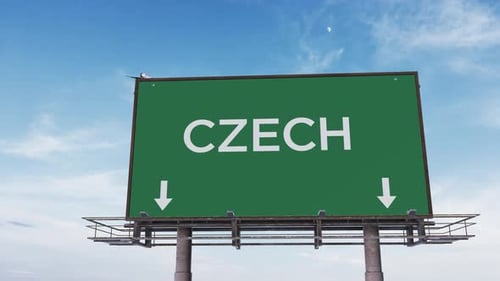 Czech Highway Sign 4K