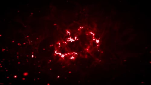 Red Sparking Fire Background