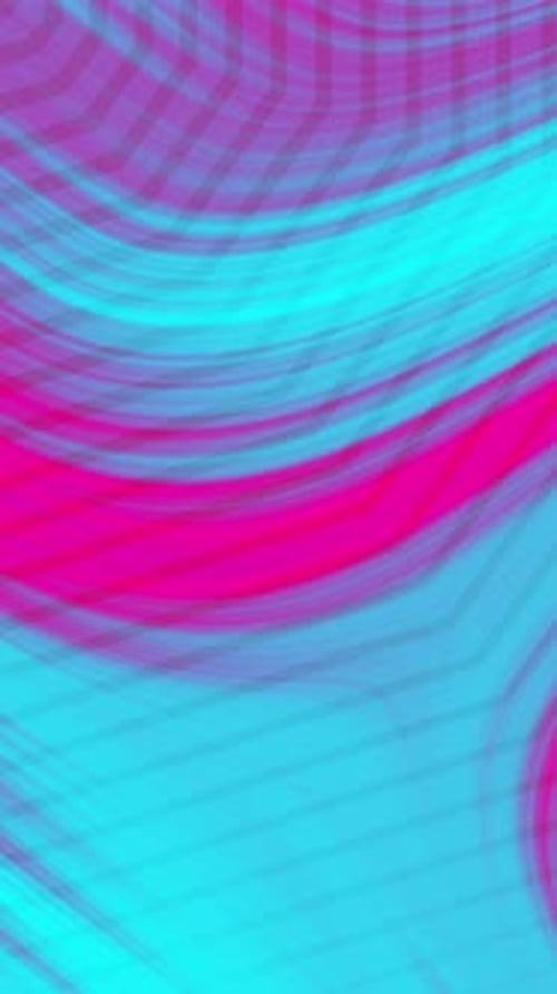 Abstract Fluid Waves Motion Background in Pink and Blue