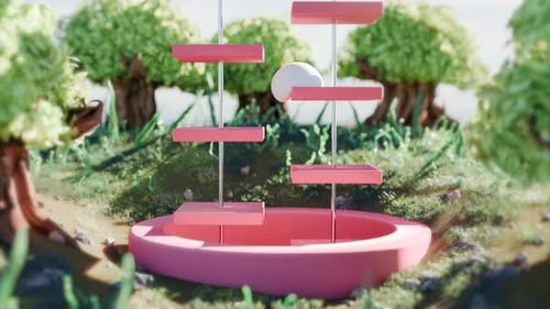 Gumball Falling 3D Satisfying Animation