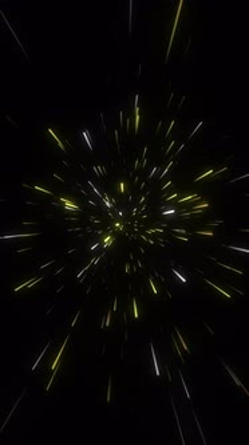 Futuristic Hyperspace Warp Speed Travel Animation Loop