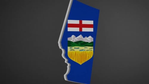 Introducción al mapa fronterizo de la provincia de Alberta, Canadá