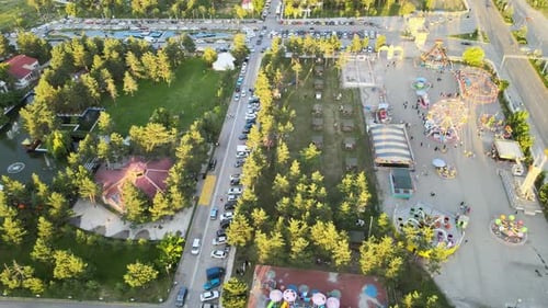 aerial amusement park city