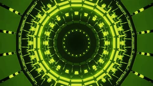 Hypnotic Vibrant Tunnel Animation