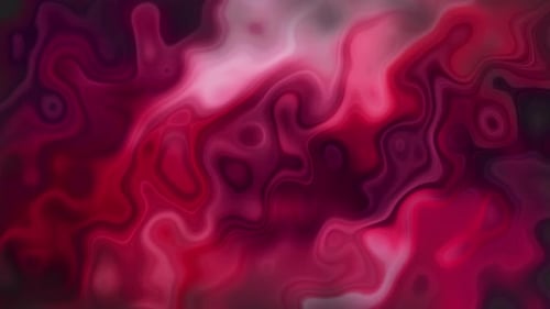 Fluid Abstract Background with Seamless Red and Pink Liquid Motion