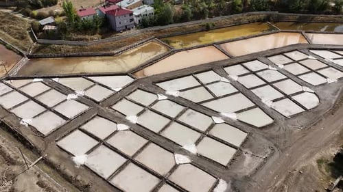 Aerial View Of Salt Ponds