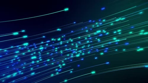 Futuristic Abstract Digital Data Stream Lines Background