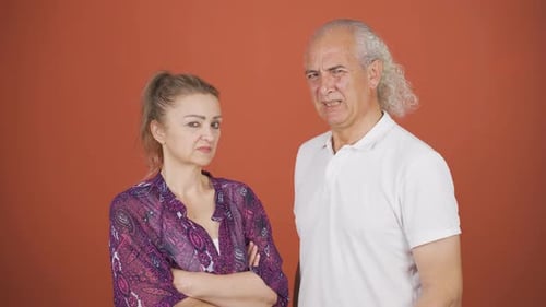 Disgusted couple.