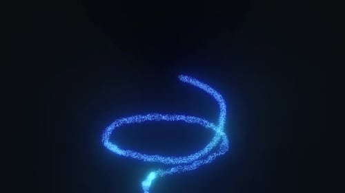 Abstract Particle Spiral Reveal Animation
