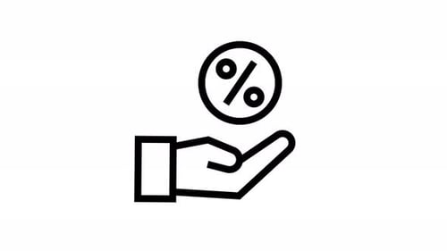 interest line icon animation