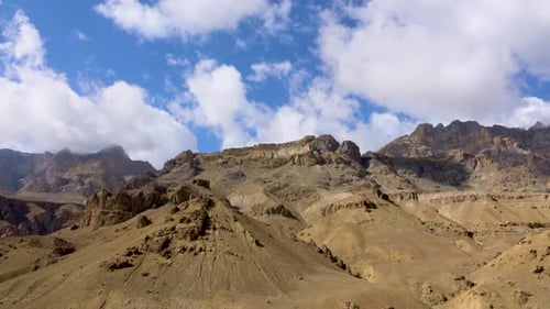 Beautiful natural scenery. The mountain range is the structure of the loess.