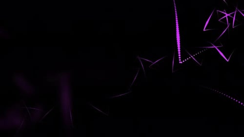 Abstract Geometric Glowing Particle Pattern Background