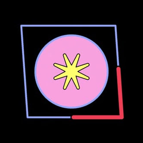 Flat Design Abstract Expanding Star Shape Animation
