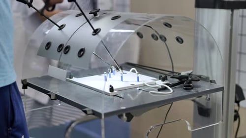 Medical Training Simulation with Surgical Tools and Equipment