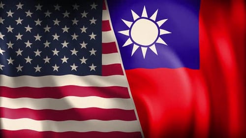 Usa And Taiwan Background Loop