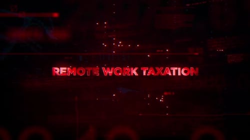 Red Glitch Digital Text Title Reveal