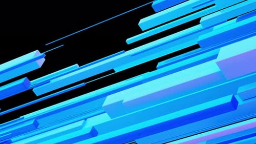 Seamless Looping Abstract Geometric Blue Background