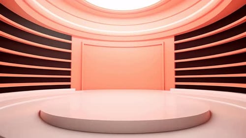 Modern 3D Virtual Studio Stage Background Animation for Broadcasts