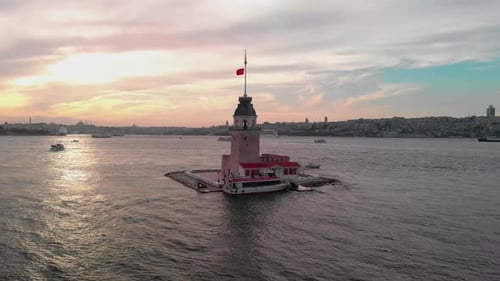 Luftaufnahme des Jungfrauenturms, Istanbul