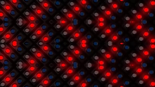 Patrón digital dinámico con luces azules y rojas intermitentes