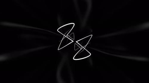 White Laser Neon Glow In Infinite Flow Background VJ Loop In 4K