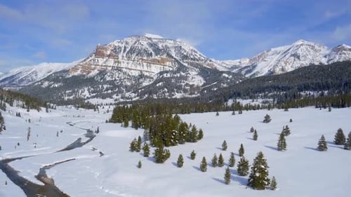 Drone View Of Beautiful Mountains