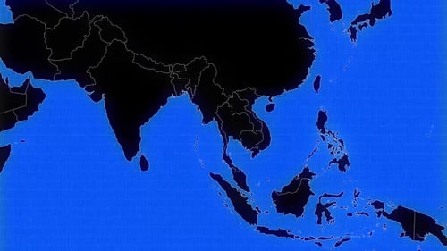 Animated World Map Zoom with Country Highlight and Text