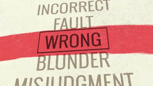 Wrong 3D Scrolling Title Animation