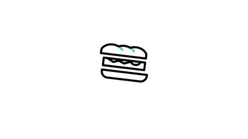 Sandwich Animated Icon