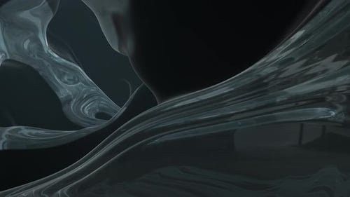 Abstract Dark Fluid Flowing Background Animation