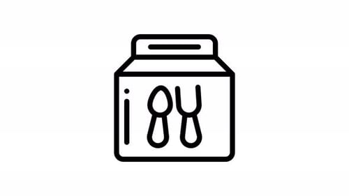 take away line icon animation