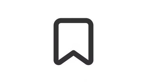 Animated Add Bookmark Line Ui Icon