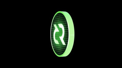 Futuristic Digital Logo Reveal with Green Grid