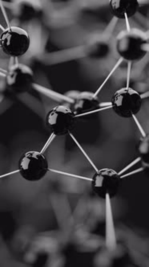 Abstract Molecular Network Connections Animated Background