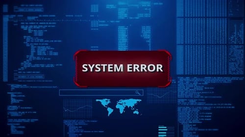 Erro do sistema Erro de ataque de vírus Hacker antônimo Hackeamento de dados online Segurança cibernética de rede VPN