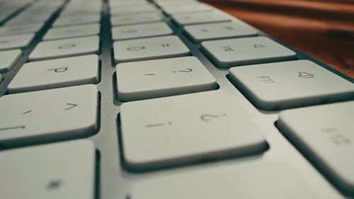 Close Up of an Office Computer Keyboard