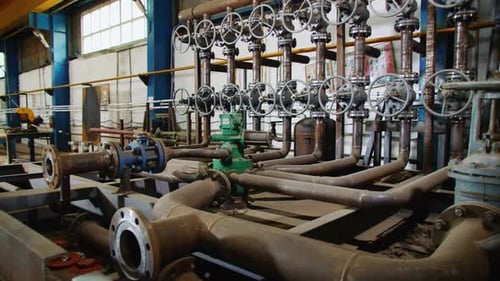 Pipeline System for Pumping and Measuring Oil Gas at Plant