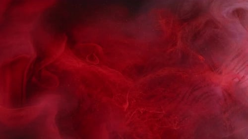 Flowing Abstract Red Ink Background