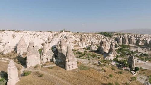 Enigmatic fairy chimneys Cappadocia, Turkey.