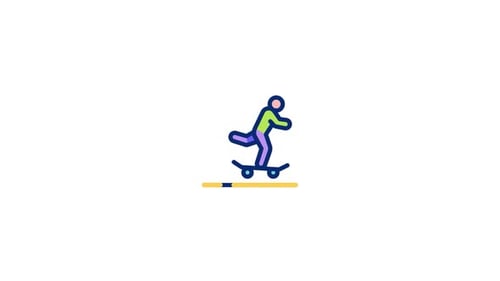 Skateboard Animated Icon