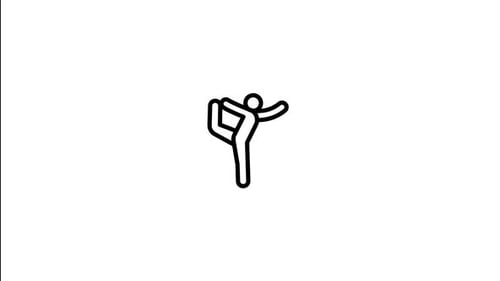 Minimalist Animated Fitness Exercise Icon Set