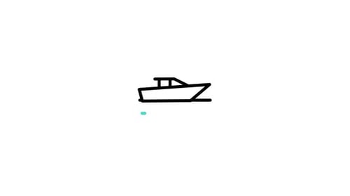 Boat Line Animated Icon