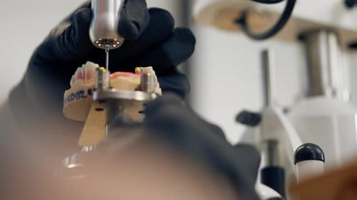 Close Up Professional Laboratory for the Production of Dental Protoses Veneers and Crowns a