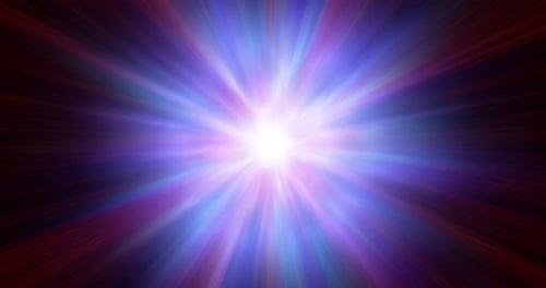 pulsating lens flare against a dark background. loop