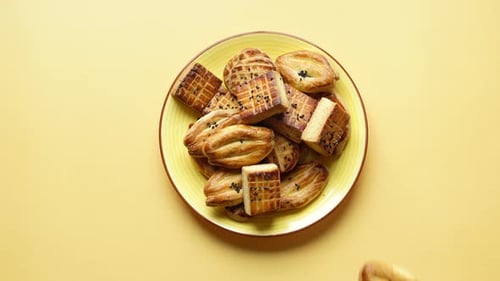 Top View of Hand Pick Sweet Cookies