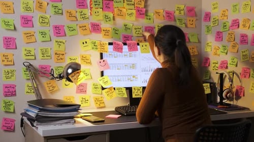 Tearing Off Completed Tasks on Colorful Papers