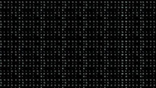 Futuristic Digital Code Data Stream Background