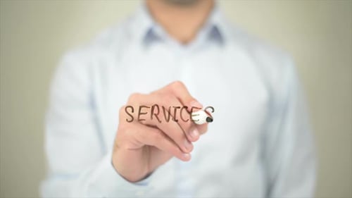 Writing Services on Clear Surface